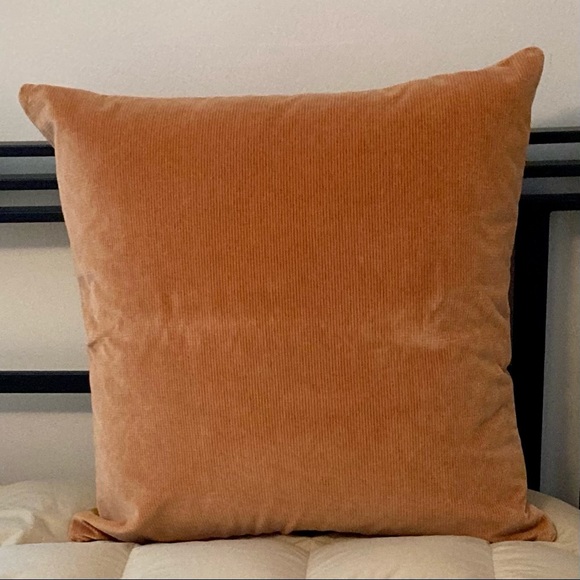 Three Custom Made Gold Colored Accent Pillow Covers 23”x23” - Picture 2 of 10